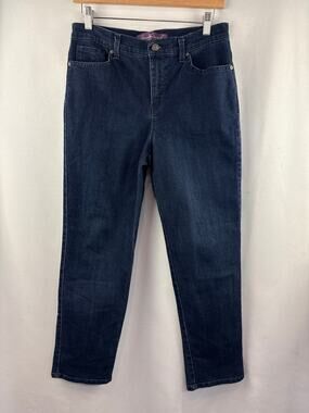 Women’s Gloria Vanderbilt Size 8 Dark Blue Straight Leg Jeans